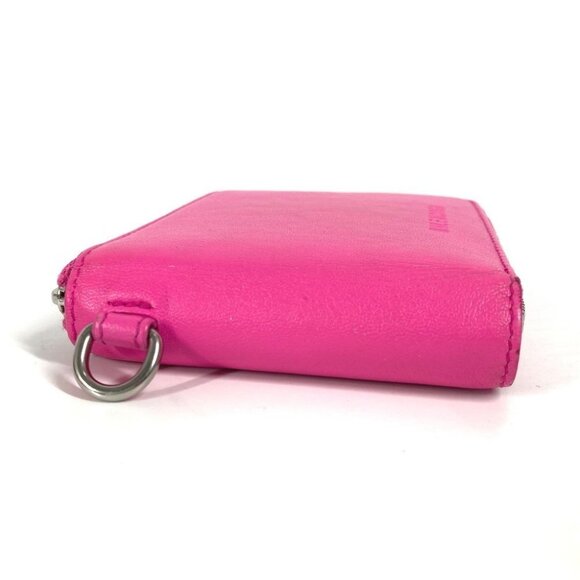 BALENCIAGA 659224 Compact wallet With logo strap Zip Around Folded wallet - Picture 8 of 13